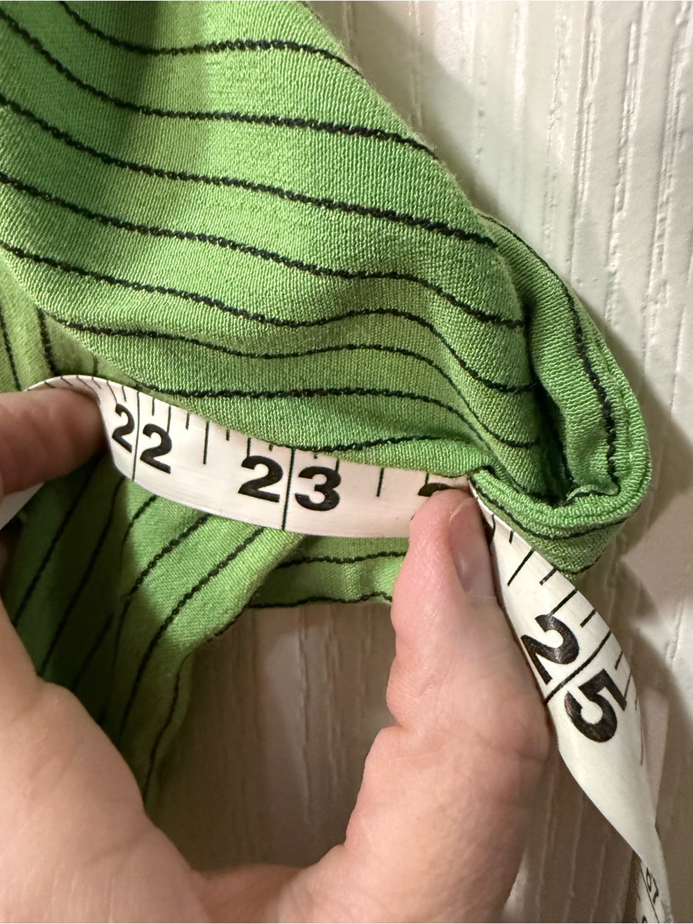 Green Ribbed Button-Up Shirt - Picture 7 of 7